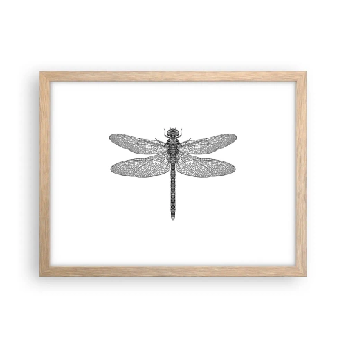 Affiche dans un chêne clair - Poster - Précision de la nature - 40x30 cm