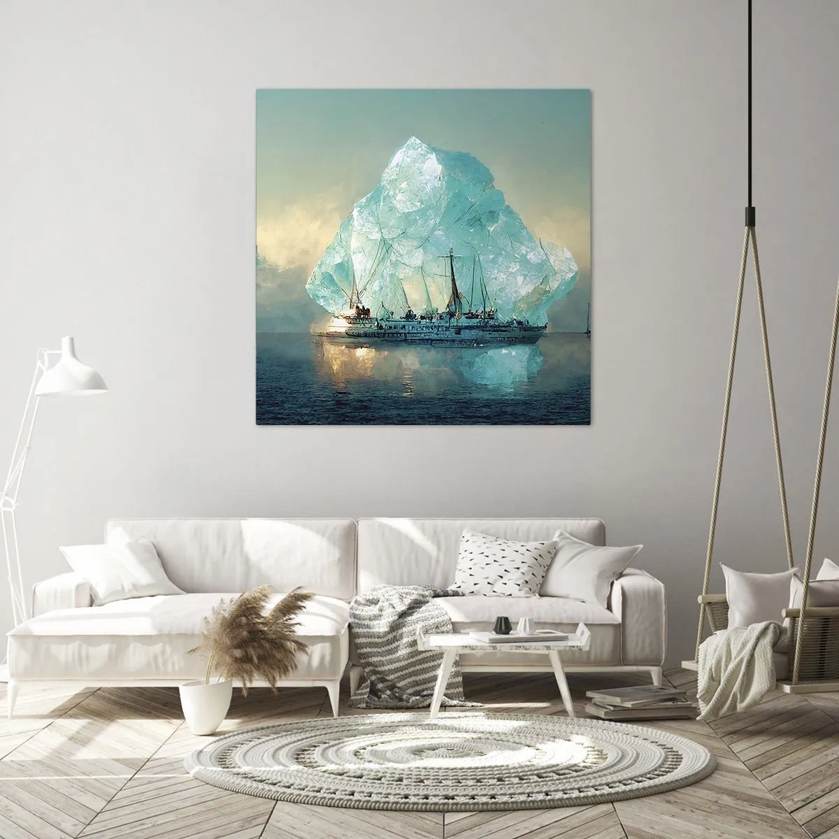 Impression sur toile - Image sur toile - Diamant arctique - 50x50 cm