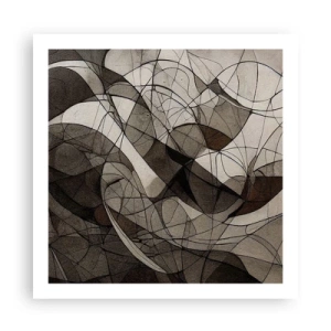 Affiche - Poster - Circulation des couleurs de la terre - 60x60 cm