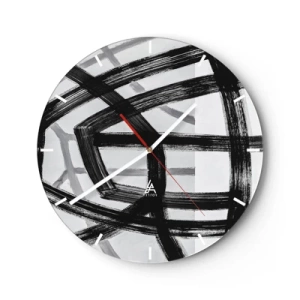 Horloge murale - Pendule murale - Profondeur du bâtiment - 40x40 cm