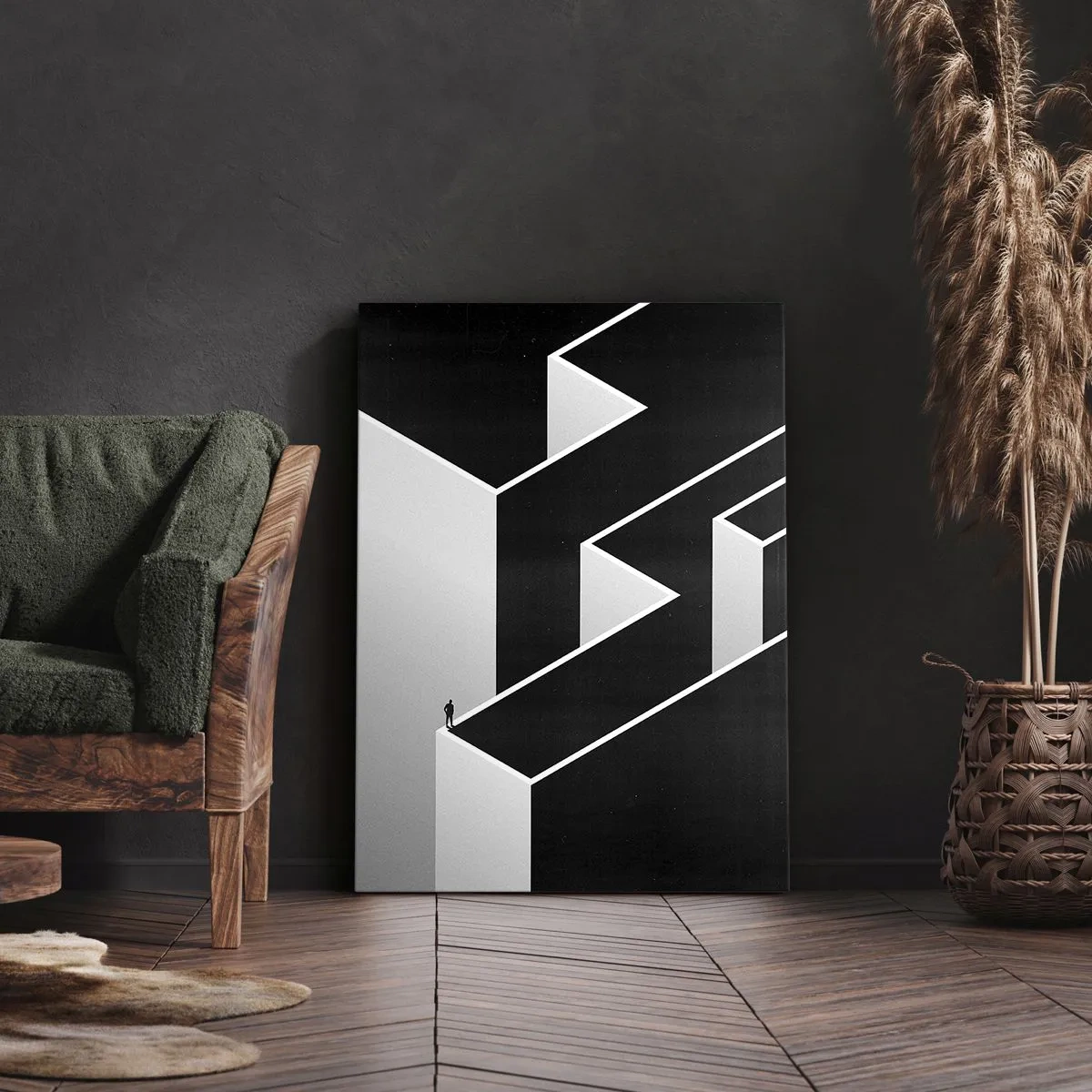 Impression sur toile - Image sur toile - La solitude au sommet - 70x100 cm