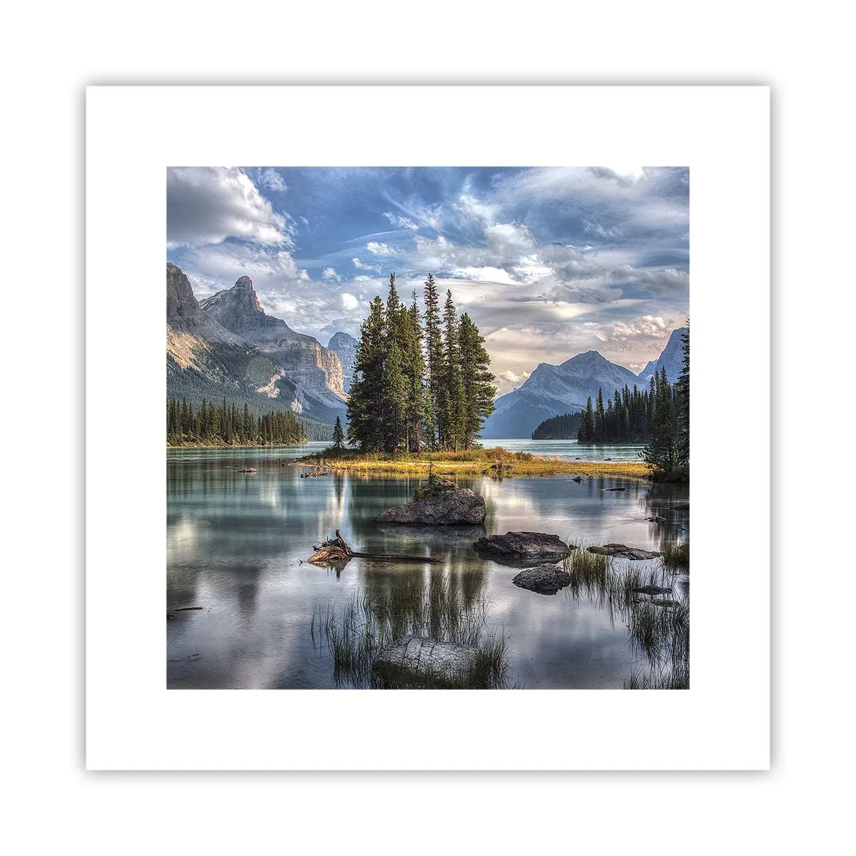 Affiche - Poster - Sous les grandes eaux claires - 30x30 cm