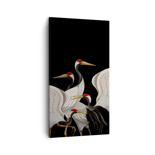 Impression sur toile - Image sur toile - Histoire d'oiseaux - 45x80 cm
