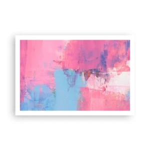 Affiche - Poster - Du rose, du bleu et une pincée de lumière - 91x61 cm