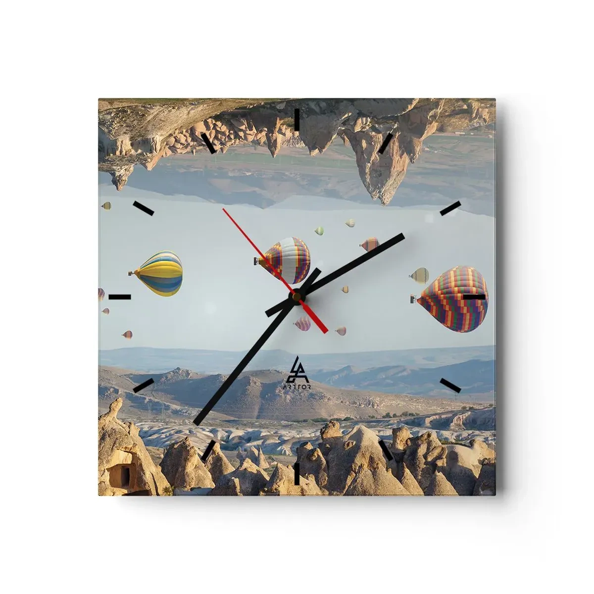 Horloge murale - Pendule murale - Ici, tout est possible - 40x40 cm