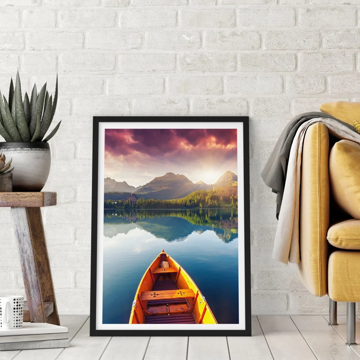 Affiche dans un cadre noir - Poster - Rien contre nature - 40x50 cm