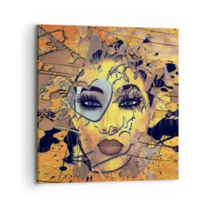Impression sur toile - Image sur toile - Beauté ensoleillée - 70x70 cm