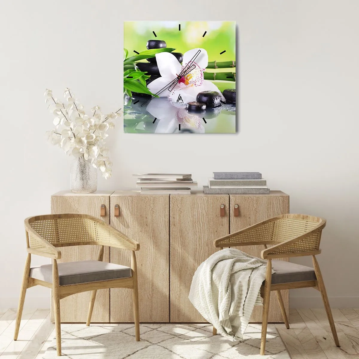 Horloge murale - Pendule murale - Raffraîchissement de fraîcheur - 40x40 cm