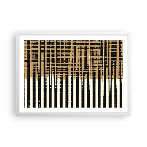Affiche dans un cadre blanc - Poster - Abstraction architecturale - 70x50 cm