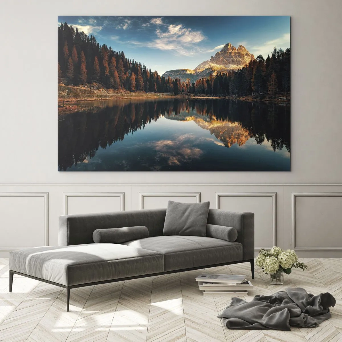 Impression sur verre - Image sur verre - Double paysage - 100x70cm - Double paysage - Décoration murale moderne pour le salon et la chambre ARTTOR