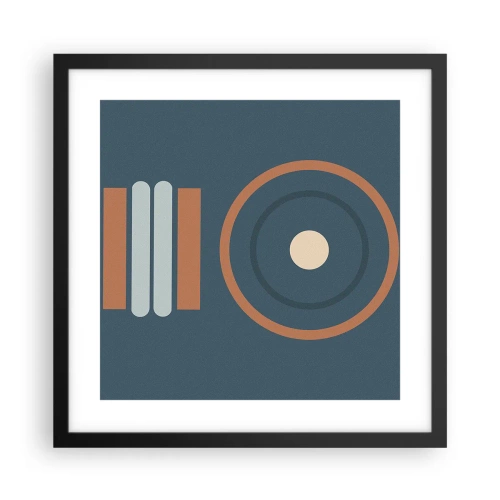 Affiche dans un cadre noir - Poster - Essence des choses - 40x40 cm