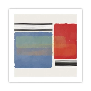 Affiche - Poster - Esprit et lettre de la géométrie - 50x50 cm