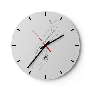 Horloge murale - Pendule murale - Juste une promesse - 40x40 cm