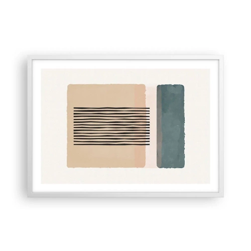 Affiche dans un cadre blanc - Poster - Tout est en ordre - 70x50 cm