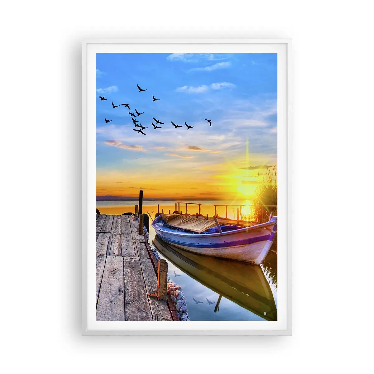 Affiche dans un cadre blanc - Poster - Au revoir, à demain - 70x100 cm