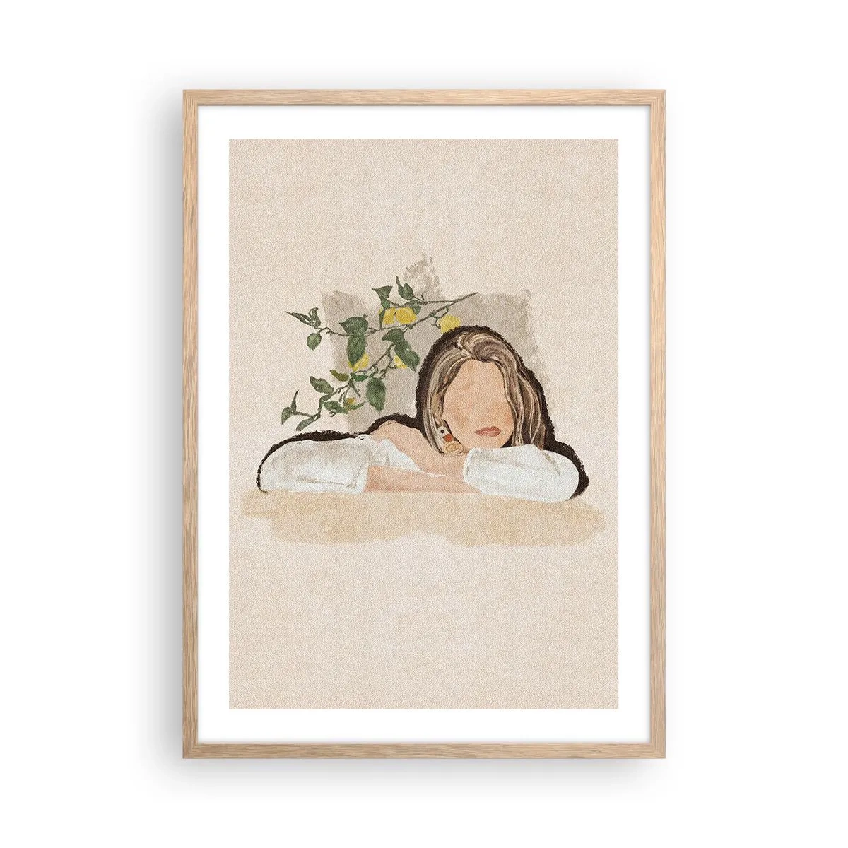 Affiche dans un chêne clair - Poster - La beauté du sud - 50x70 cm