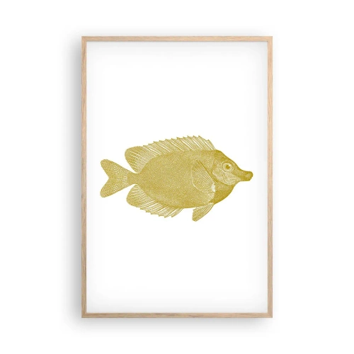 Affiche dans un chêne clair - Poster - Du poisson et c'est tout - 61x91 cm