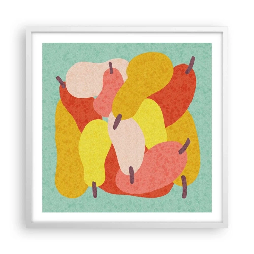 Affiche dans un cadre blanc - Poster - Essayez le soleil d'été - 60x60 cm