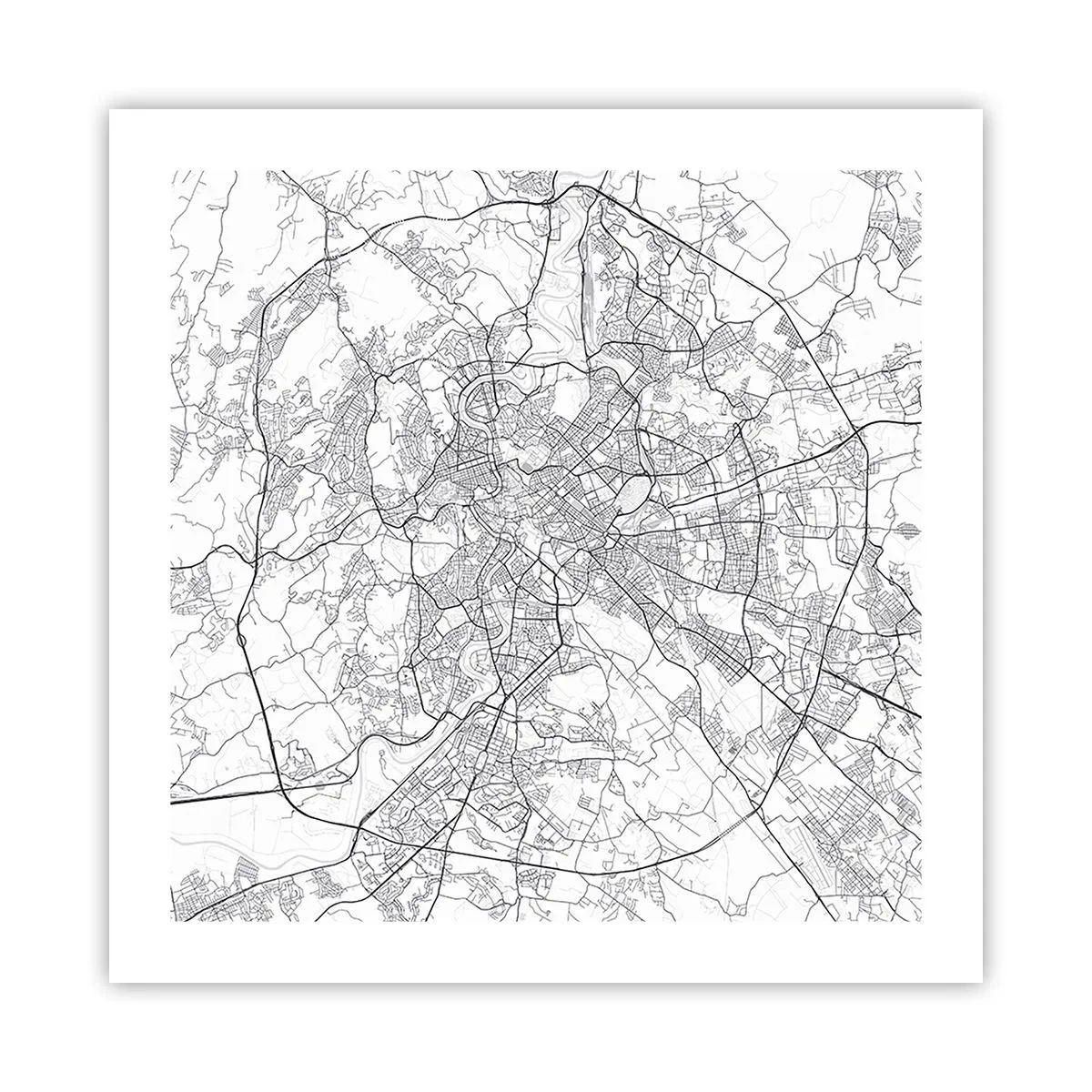 Affiche - Poster - Cercle romain - 50x50 cm