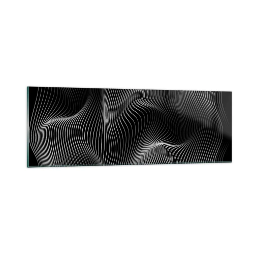 Impression sur verre - Image sur verre - Danse de lumière dans l'espace - 90x30 cm