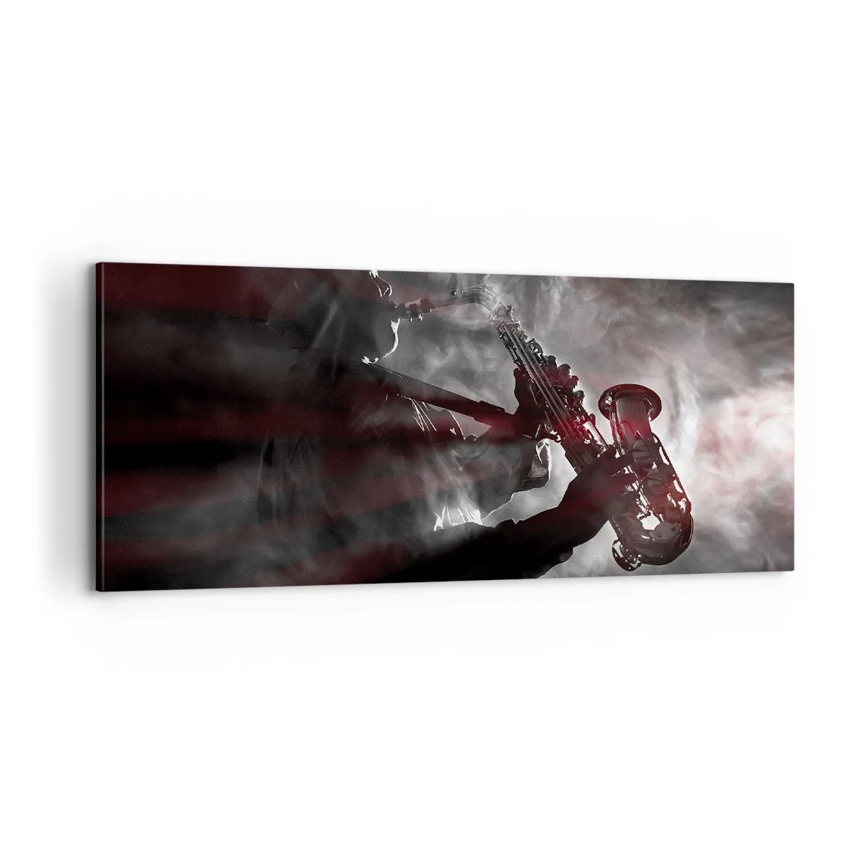 Impression sur toile - Image sur toile - Dans les brumes du jazz - 100x40 cm