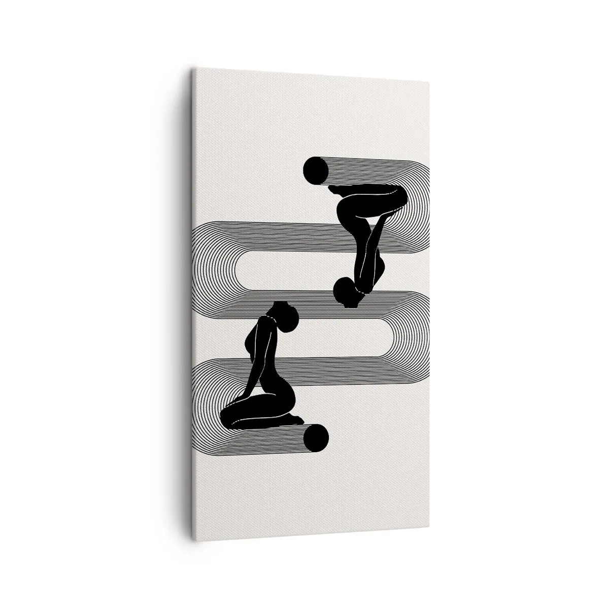 Impression sur toile - Image sur toile - Symétrie sensuelle - 45x80 cm