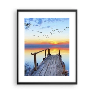 Affiche dans un cadre noir - Poster - Il est temps de rentrer... - 40x50 cm