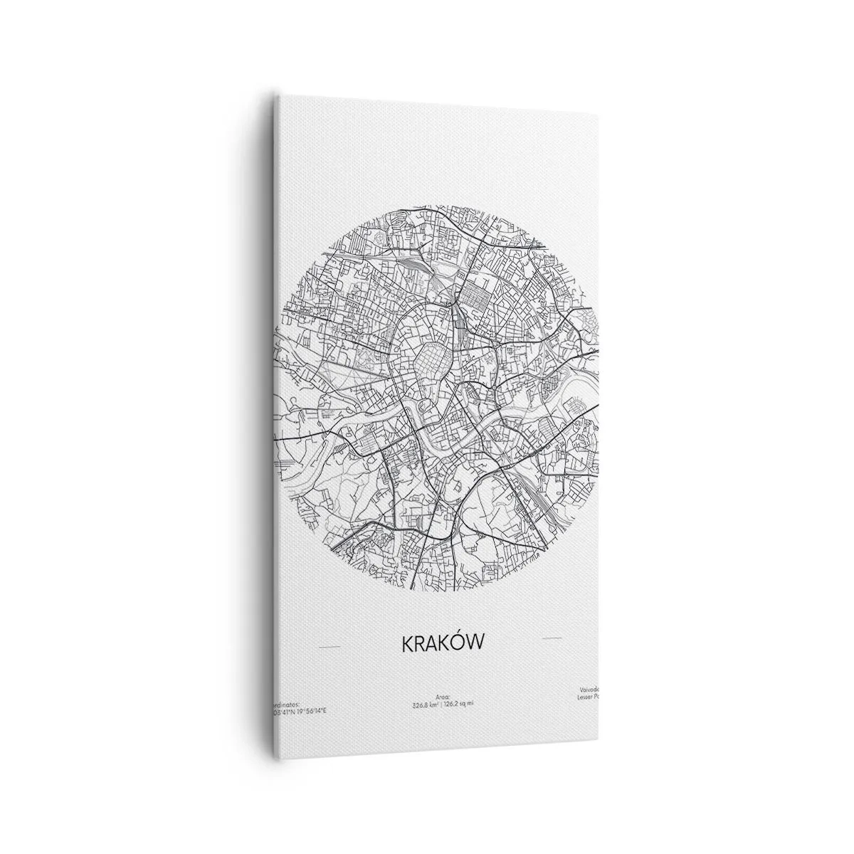 Impression sur toile - Image sur toile - Anatomie de Cracovie - 55x100 cm