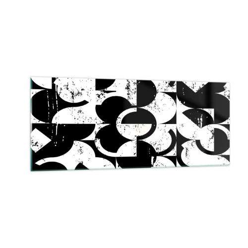 Impression sur verre - Image sur verre - Le blanc est blanc et le noir est noir - 100x40 cm