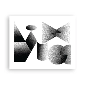 Affiche - Poster - Angles et ovales - 50x40 cm