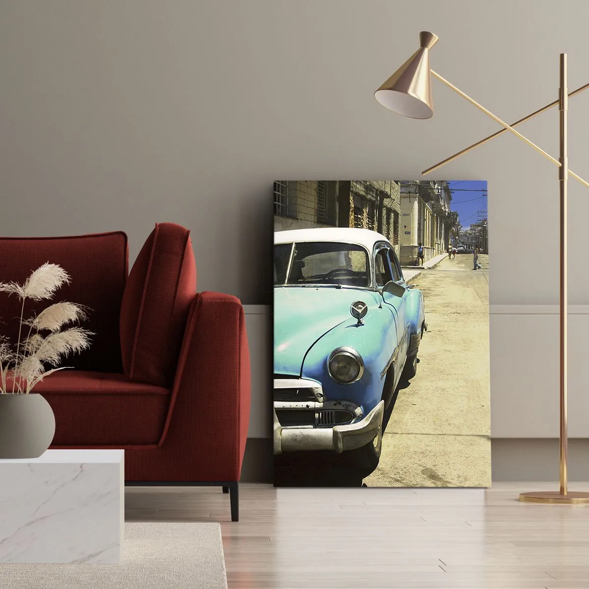 Impression sur toile - Image sur toile - Et vive Cuba ! - 65x120 cm