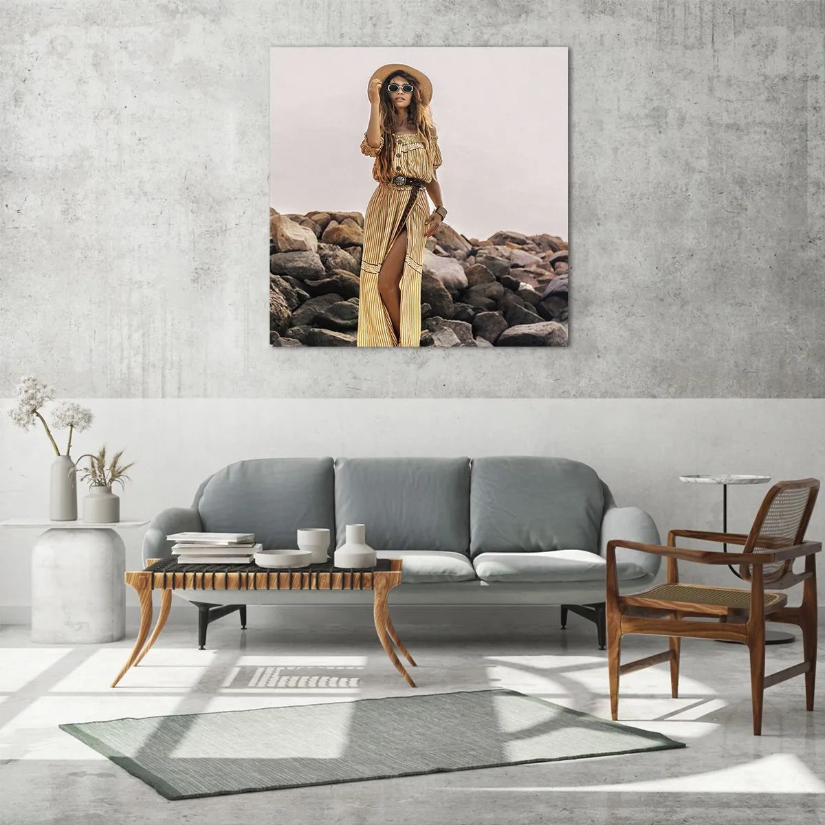 Impression sur verre - Image sur verre - La magie des pierres - 60x60 cm