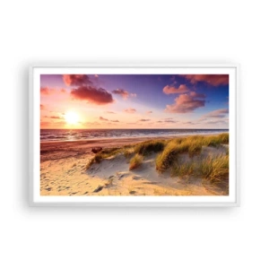 Affiche dans un cadre blanc - Poster - L'air sent déjà l'été - 91x61 cm