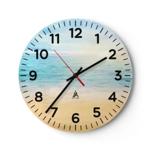 Horloge murale - Pendule murale - Le grand bleu - 40x40 cm