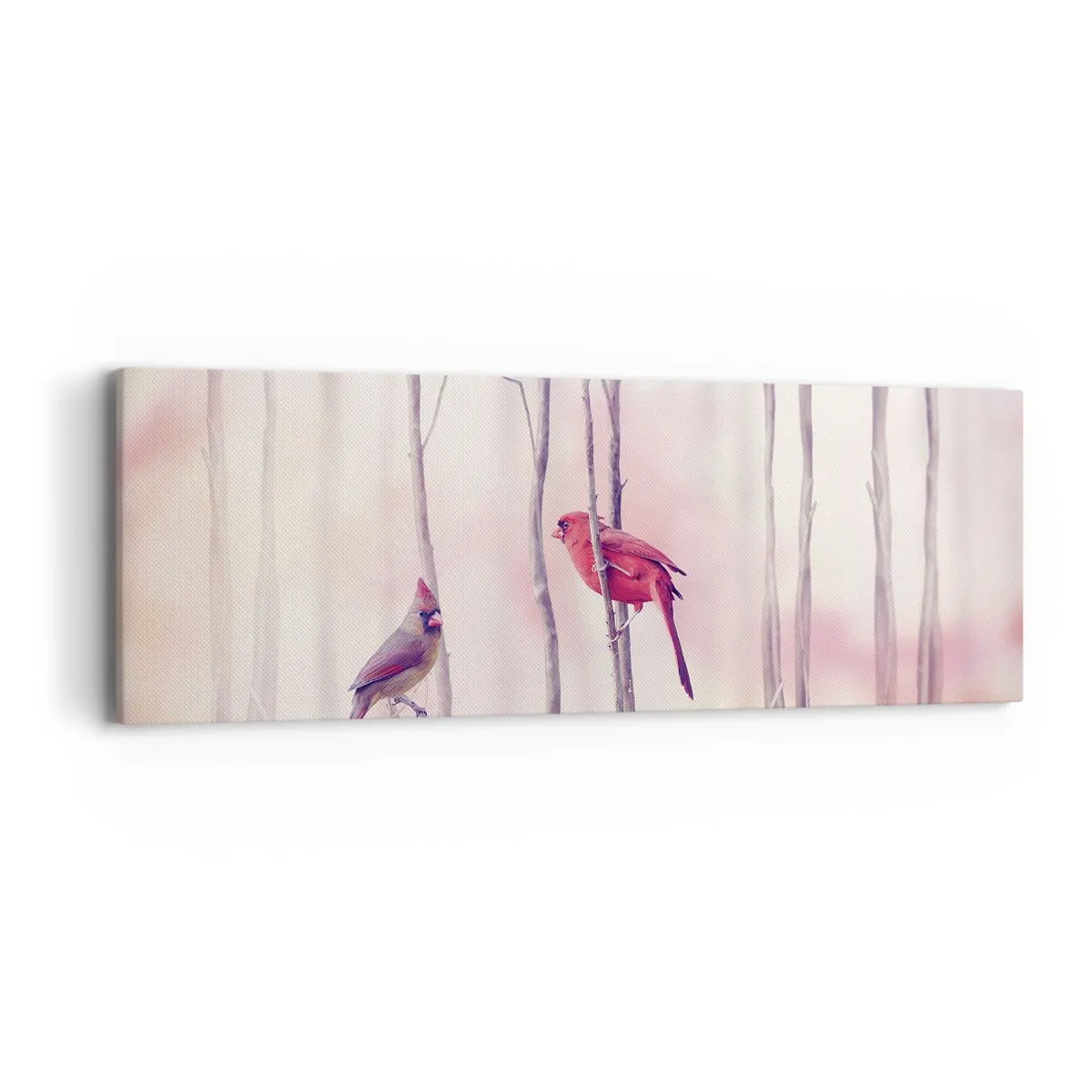 Impression sur toile - Image sur toile - Conte de la forêt rose - 90x30 cm