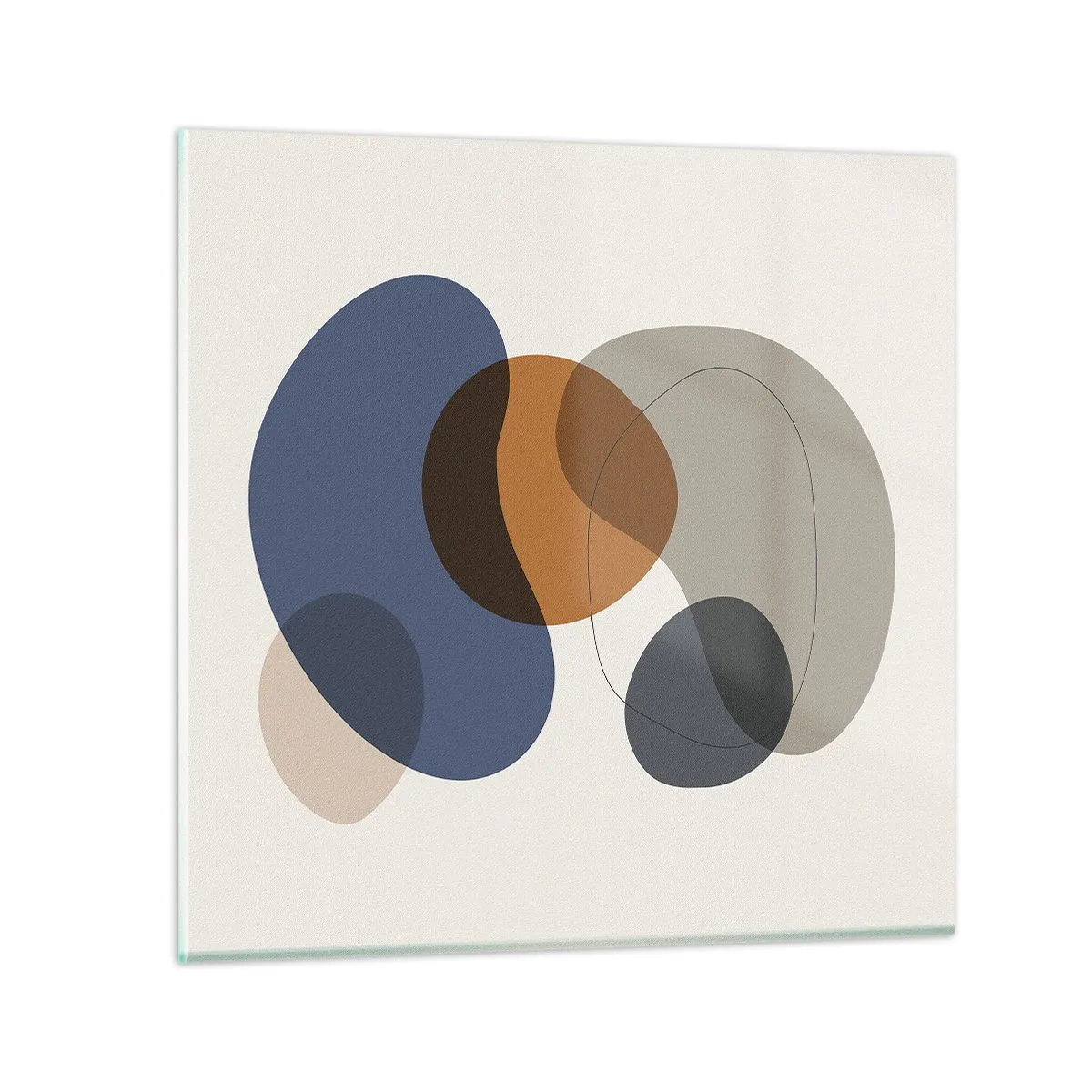 Impression sur verre - Image sur verre - Gouttes de couleur - 30x30 cm