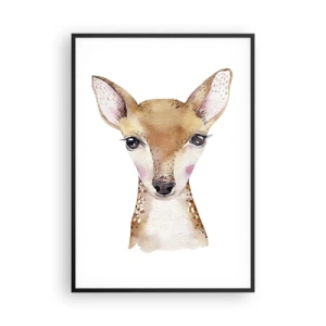 Affiche dans un cadre noir - Poster - L'innocence de la nature - 70x100 cm