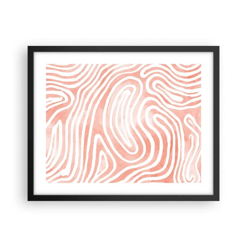 Affiche dans un cadre noir - Poster - Dans le labyrinthe de corail - 50x40 cm