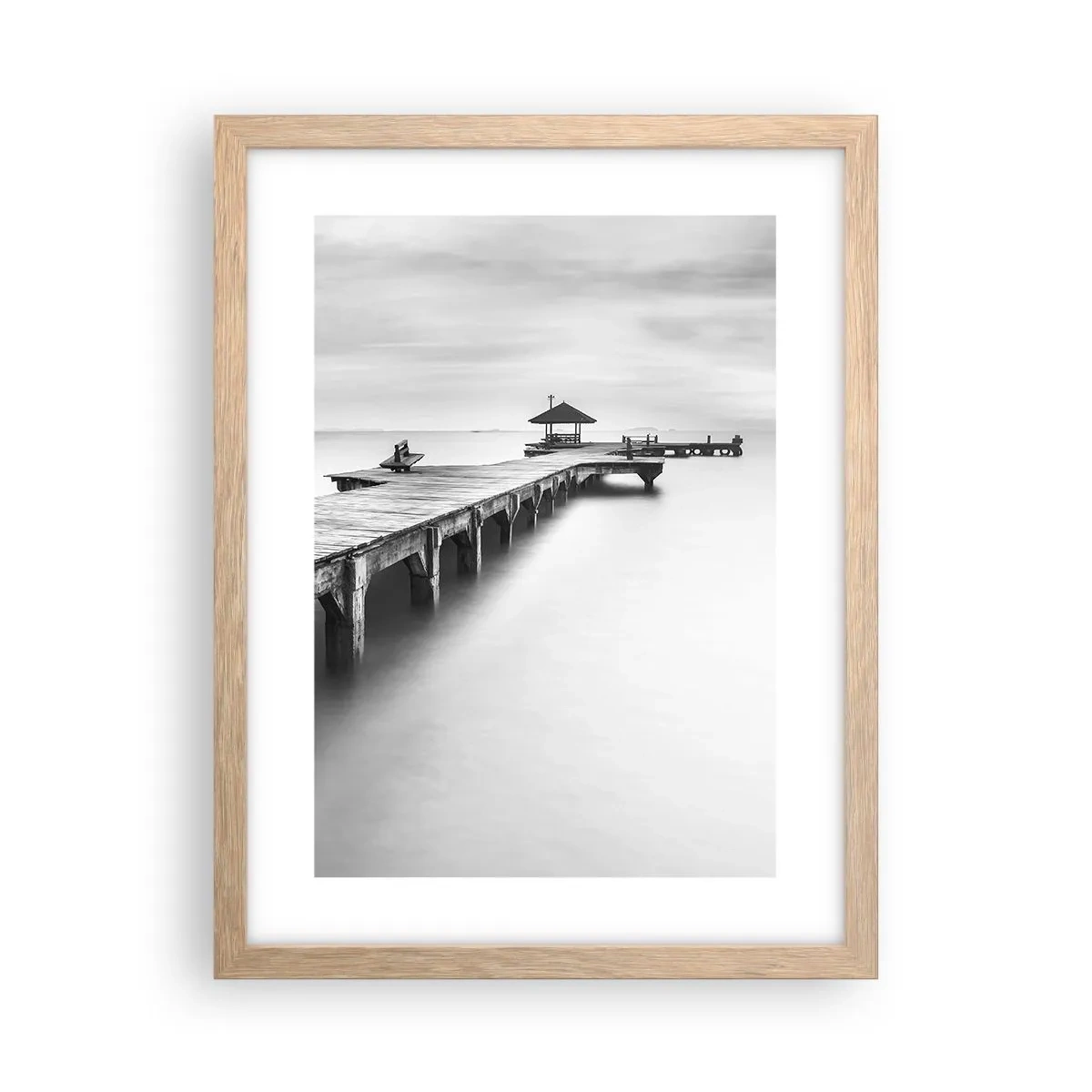 Affiche dans un chêne clair - Poster - À l'horizon - 30x40 cm