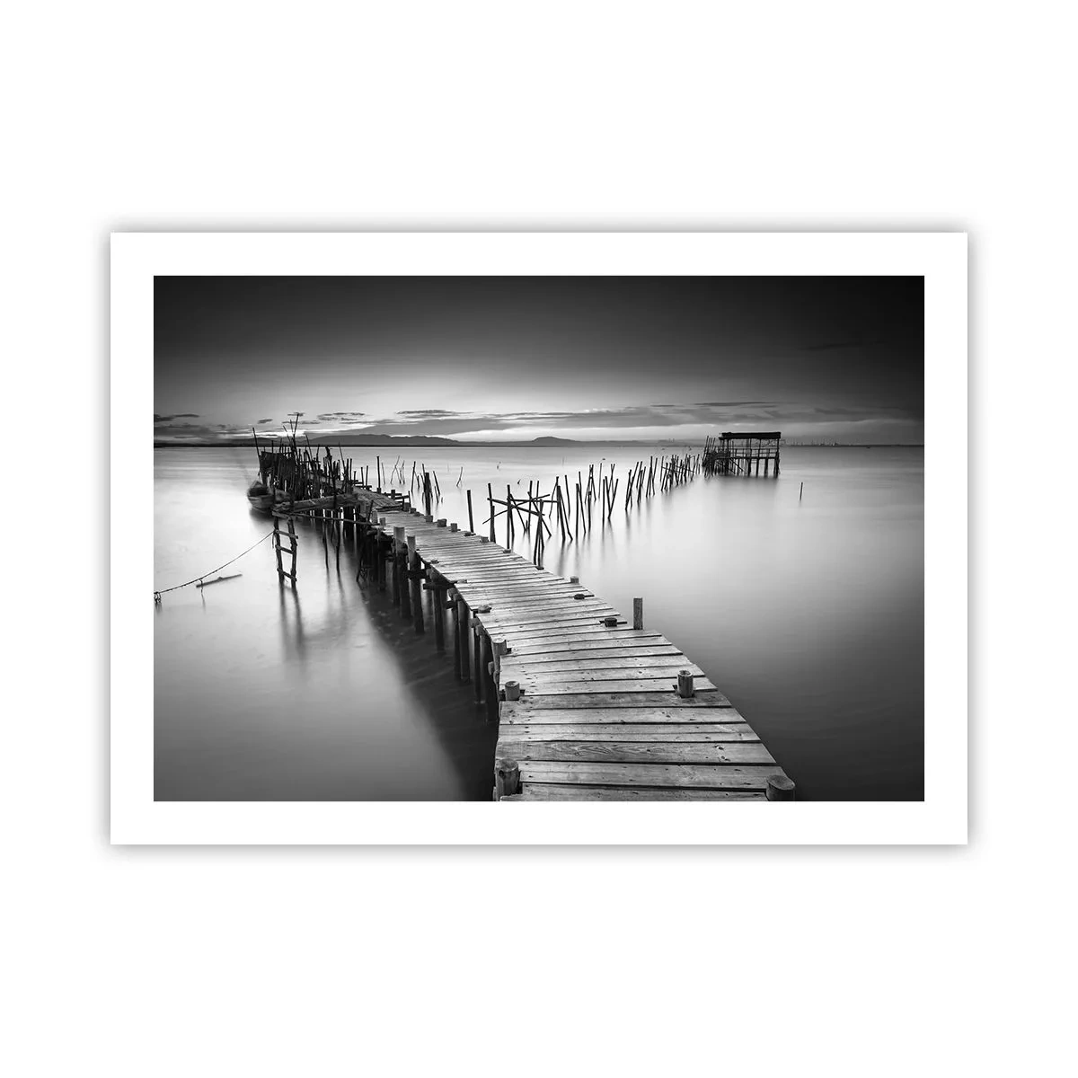 Affiche - Poster - La paix d'un rivage oublié - 70x50 cm