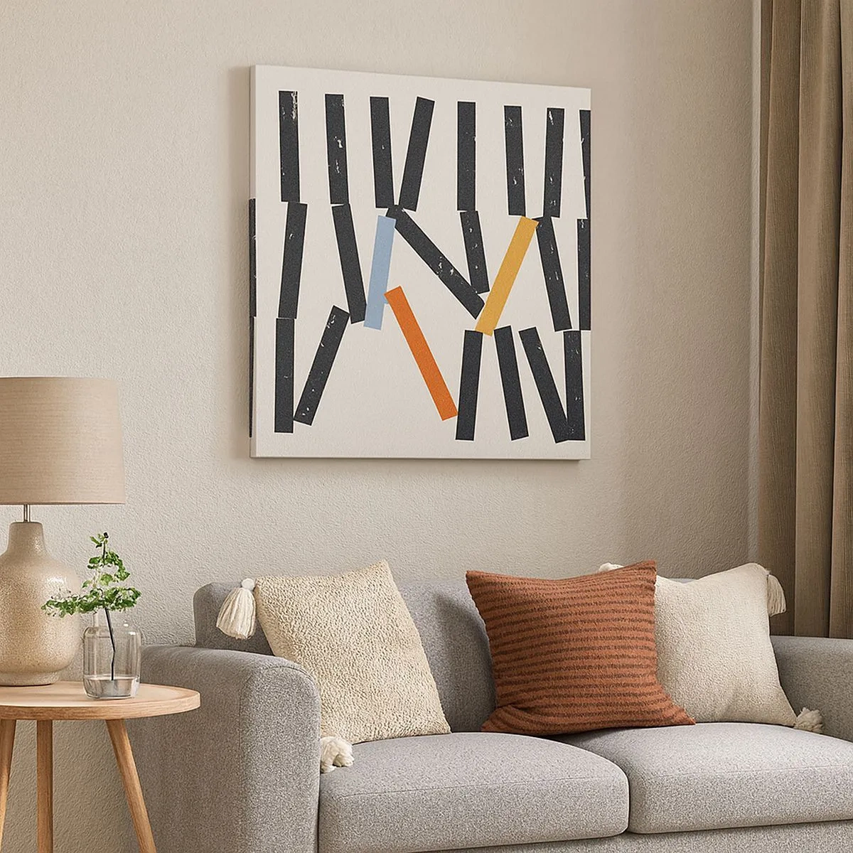 Impression sur toile - Image sur toile - Dominos – composition - 30x30 cm