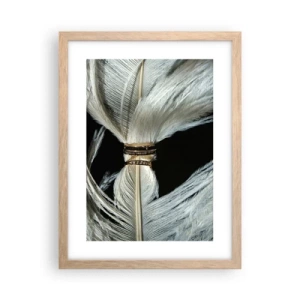 Affiche dans un chêne clair - Poster - ... et je ne te laisserai pas ... - 30x40 cm