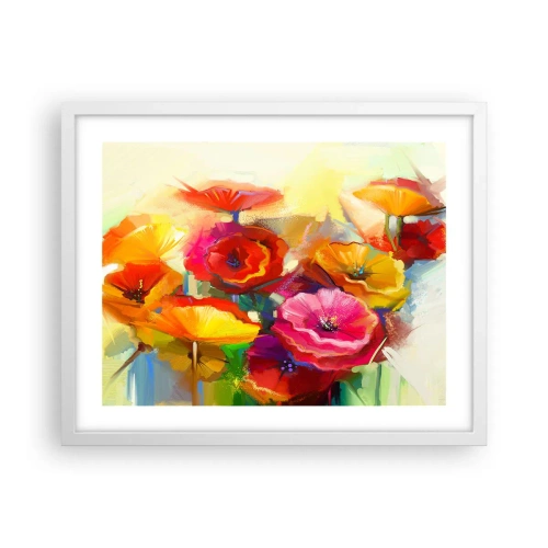 Affiche dans un cadre blanc - Poster - Pas seulement rouge - 50x40 cm