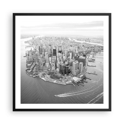 Affiche dans un cadre noir - Poster - Comment ne pas aimer ? - 60x60 cm