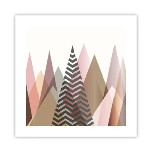 Affiche - Poster - Vue pyramidale - 40x40 cm