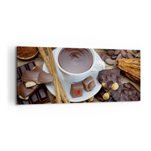 Impression sur toile - Image sur toile - D'une chocolaterie de conte de fées - 100x40 cm
