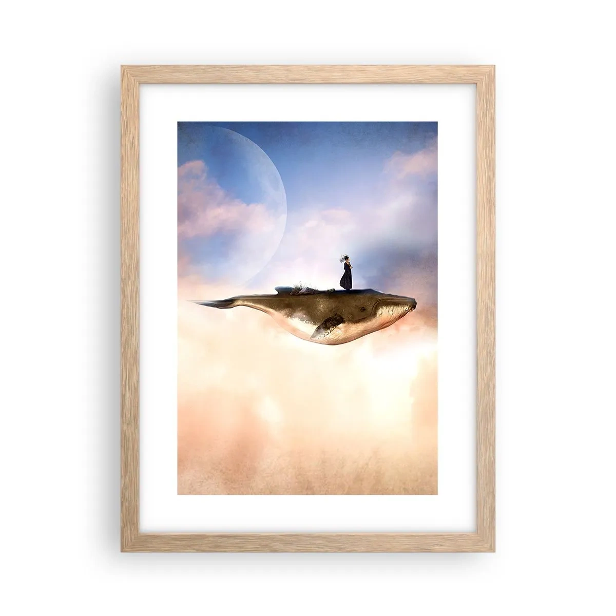 Affiche dans un chêne clair - Poster - Voyage irréel - 30x40 cm