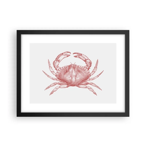 Affiche dans un cadre noir - Poster - Le crabe des crabes - 40x30 cm