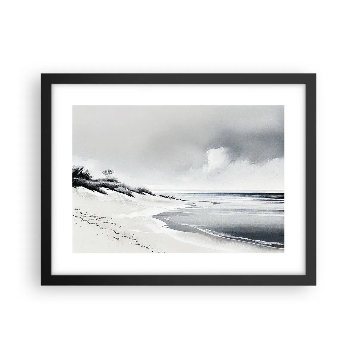 Affiche dans un cadre noir - Poster - Ensemble depuis toujours - 40x30 cm