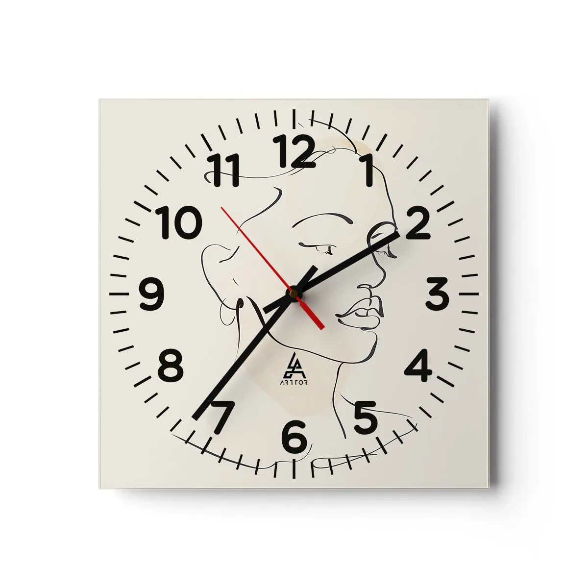 Horloge murale - Pendule murale - Une ligne certaine - 30x30 cm